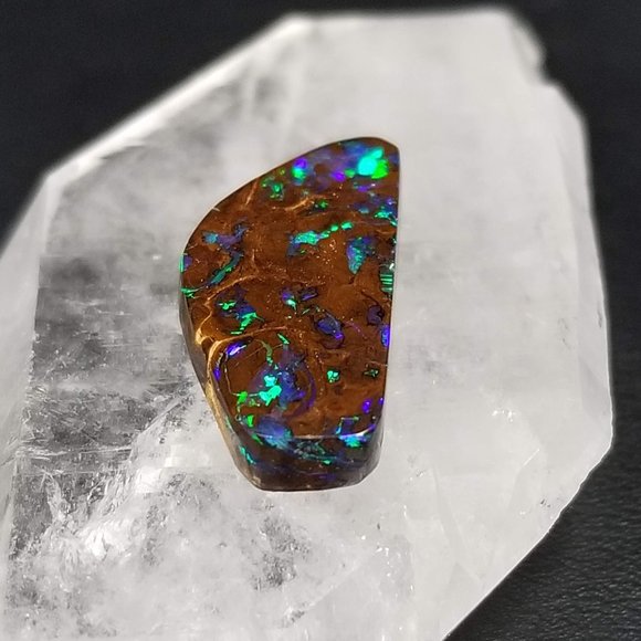Australian Koroit Opal * 20.15 x 9.08 x 3.62mm * boulder opal cab * SKO4B2 - Picture 6 of 11
